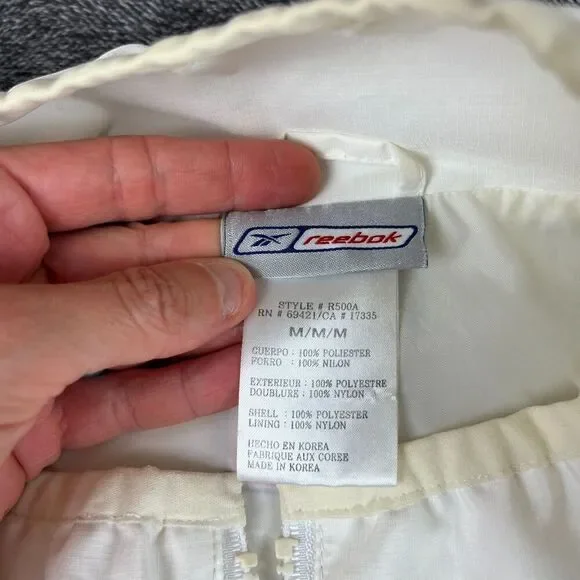 Vtg 90s Saints Reebok Spellout 1/4 Zip Windbreaker Jacket Mock Neck Men's M* NFL - Picture 6 of 12